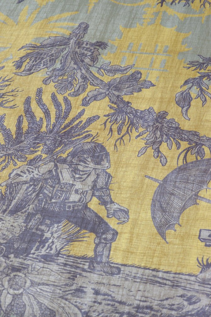 Chinoiserie Toile Wallpaper - Lavender Custard - Timorous Beasties - TB/CTOILE/LALQ/03 - Premier Wallcovering