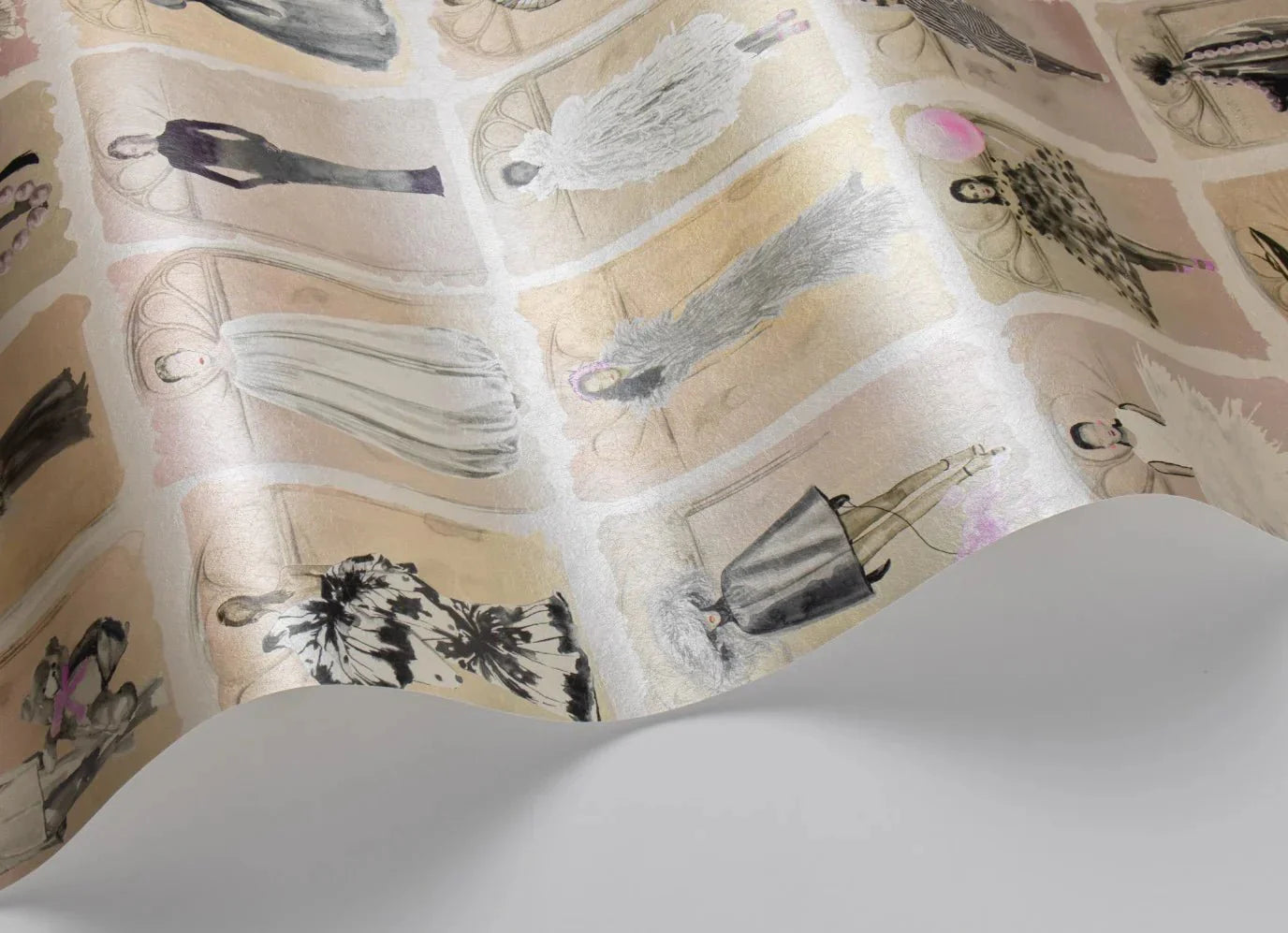 Couture Carousel with Windows Wallpaper - Blush Pearl - 175/2012M - Cole & Son - Premier Wallcovering
