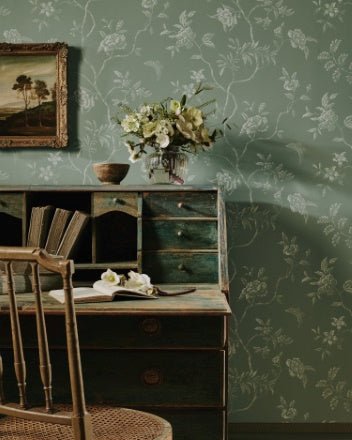 Delancey Wallpaper - Pale Blue - Colefax & Fowler - 07128/06