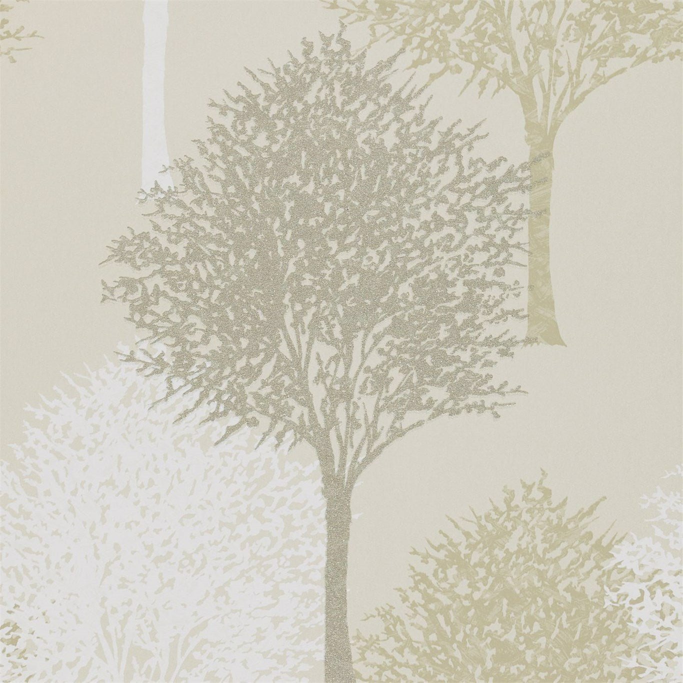 Entice Wallpaper - Silver Sparkle Putty & White - HMOM110096 - Harlequin - Premier Wallcovering