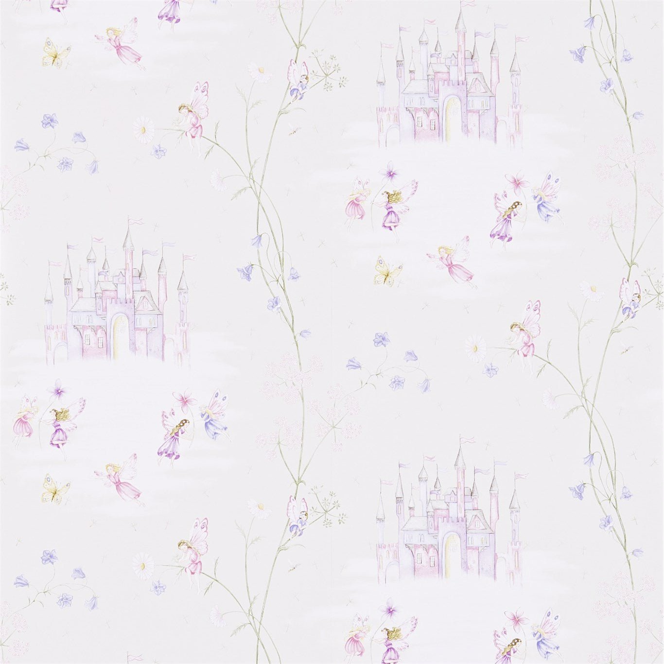 Fairy Castle Wallpaper - Vanilla - Sanderson - DLIT214047