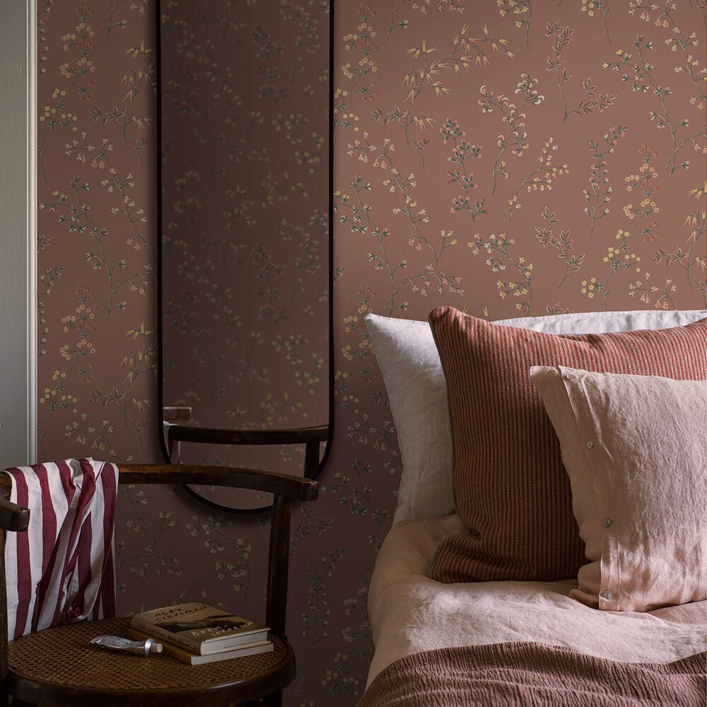 Graang Wallpaper - Rusty Red - Boråstapeter - 2003 - Premier Wallcovering