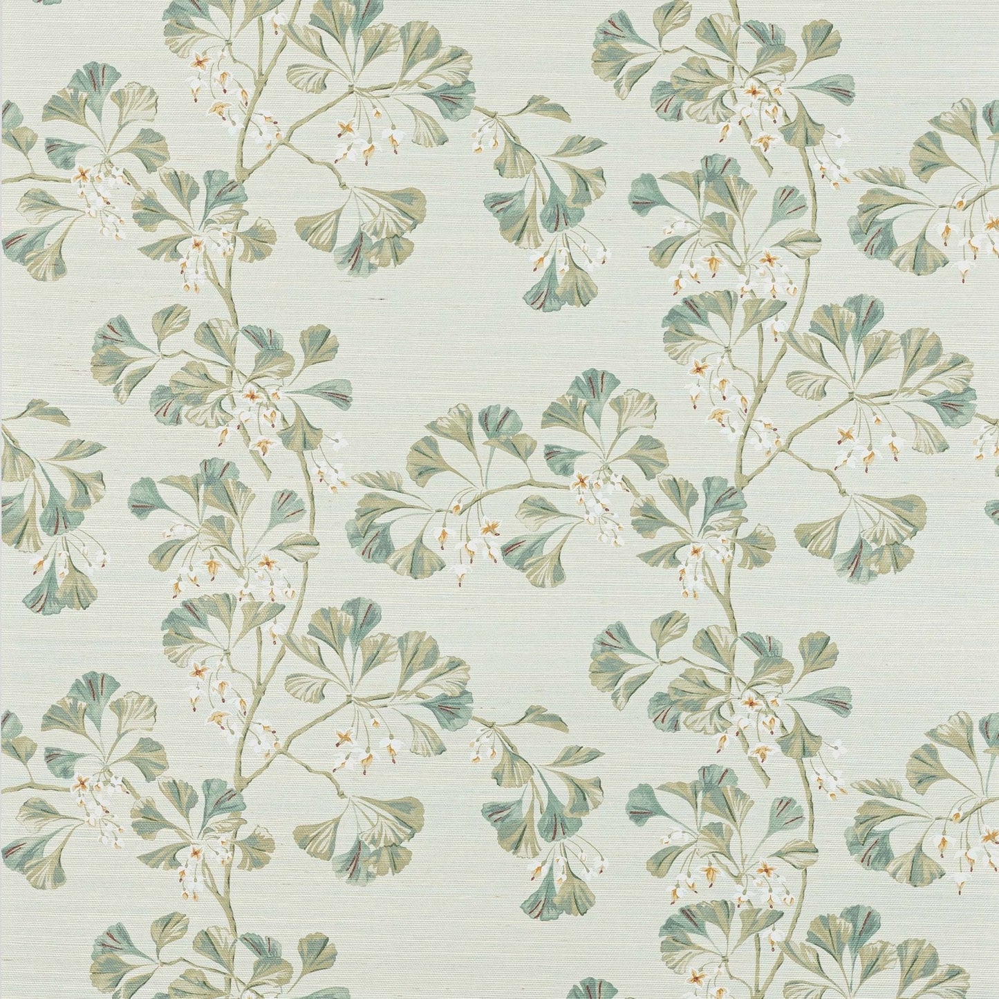 Greenacre Sisal Wallpaper - Aqua - Colefax & Fowler - W7027-02