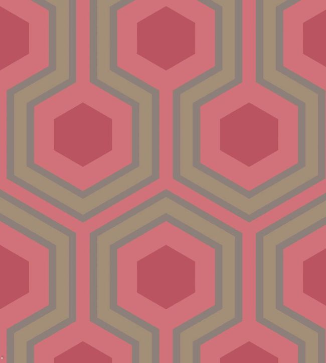 Hicks' Grand Wallpaper - Metallic Bronze & Red on Ruby - 95/6038 - Cole & Son - Premier Wallcovering