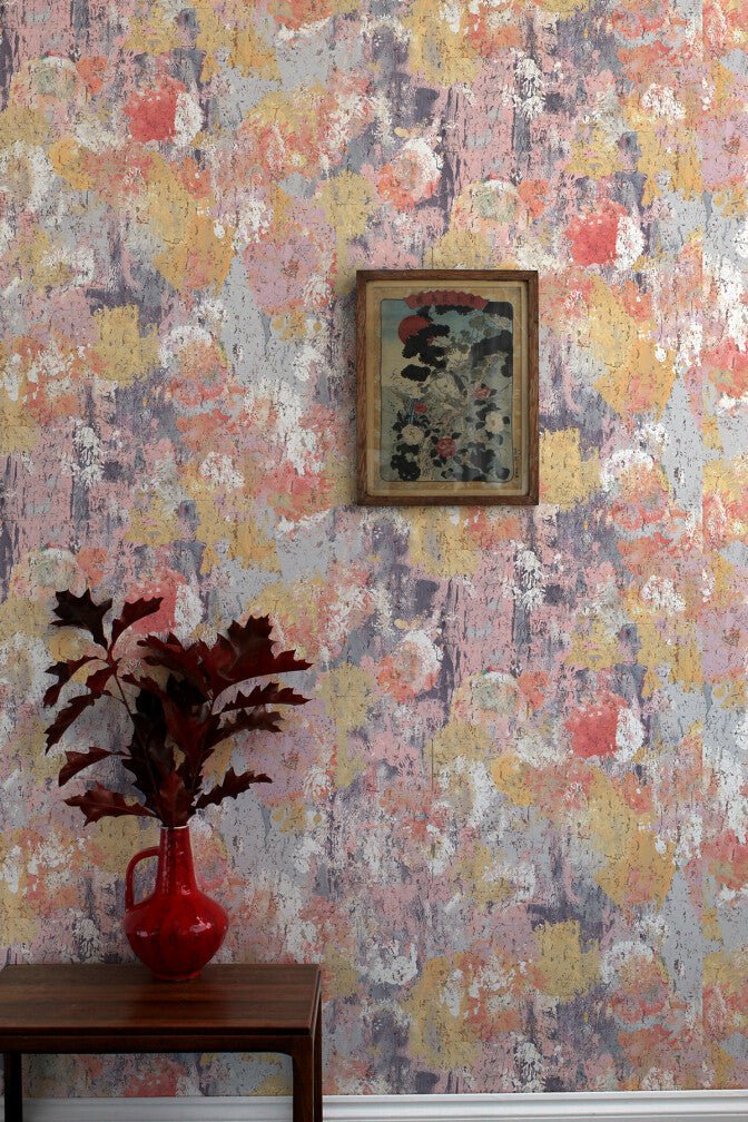 Hodge Splodge Cork Wallpaper - Paradise Squash - Timorous Beasties - DWN/HODS/WSCF/04 - Premier Wallcovering
