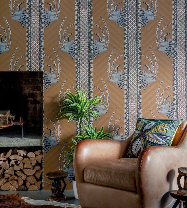 Jabu Wallpaper - Soot on Ginger - 109/3018 - Cole & Son - Premier Wallcovering