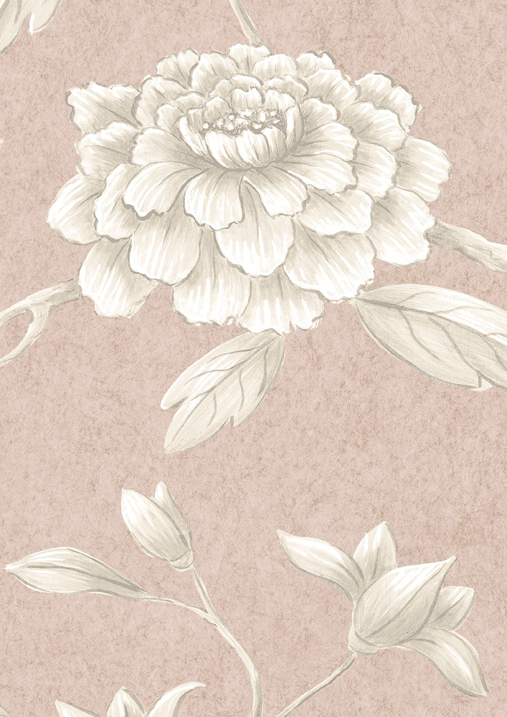 Jasper Peony Wallpaper - Roan - Lewis & Wood - Premier Wallcovering