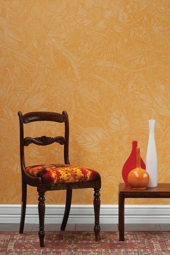 Jungle Tangle Superwide Wallpaper - Toasted Gorse - Timorous Beasties - SWP/JGTL/DWN/06 - Premier Wallcovering