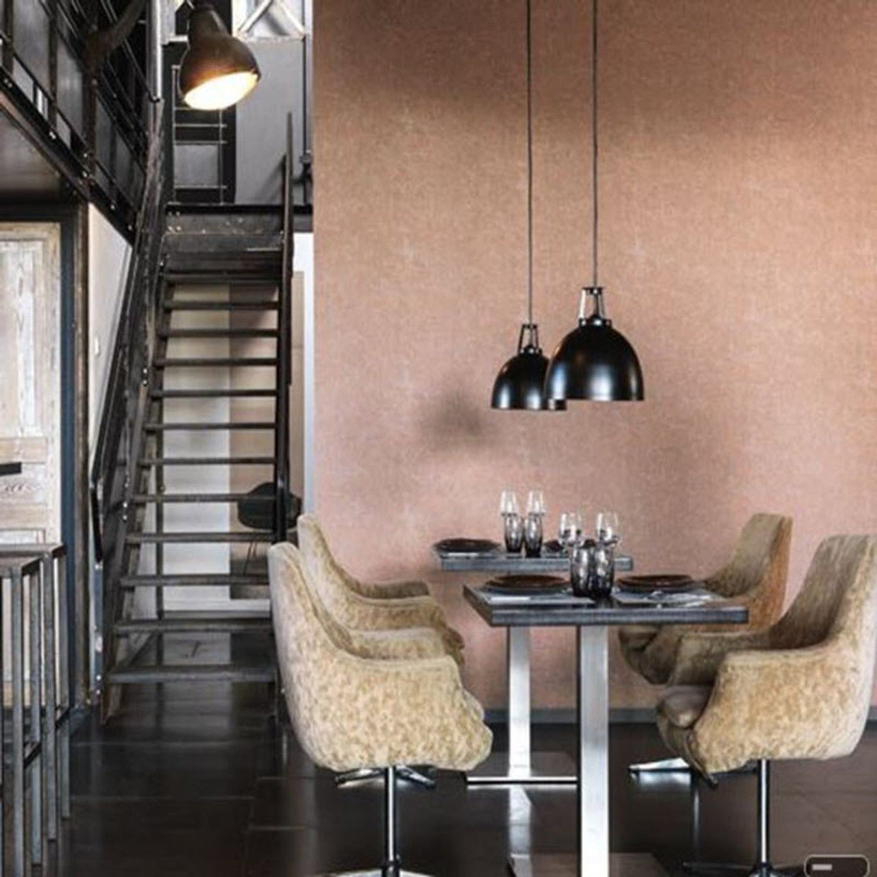 Lierre Wallpaper - Cuivre Irise - Casadeco - 29123115 - Premier Wallcovering