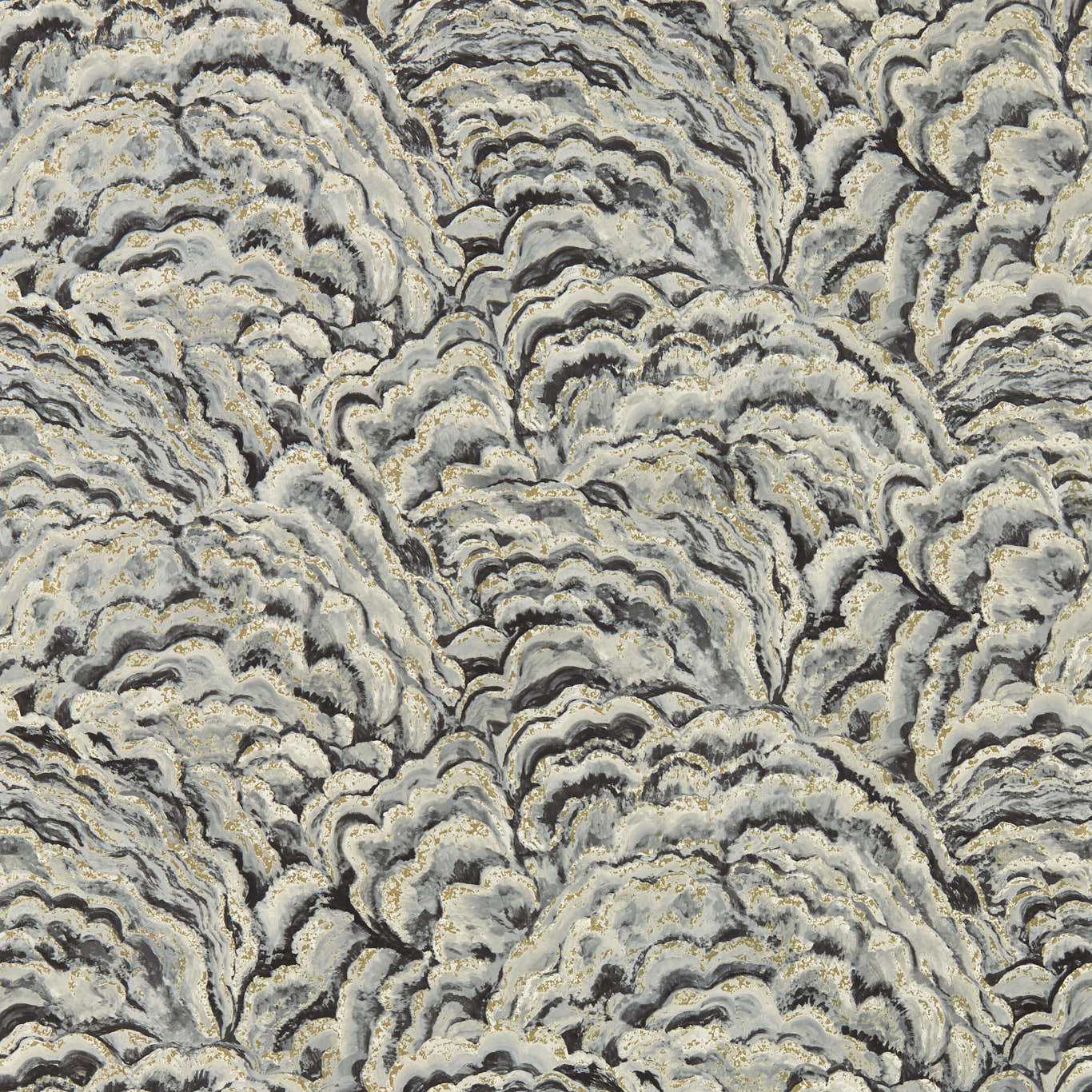 Lumino Wallpaper - Noir/Gilver - Clarke & Clarke - W0142/05 - Premier Wallcovering