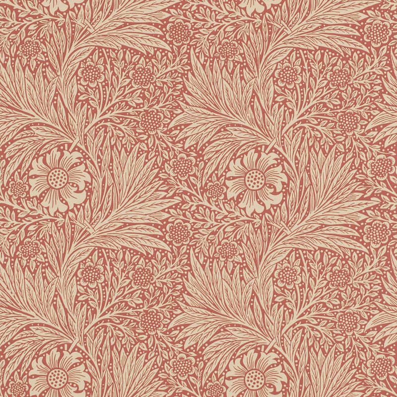 Marigold Wallpaper - Brick/Manilla - Morris & Co - 216844