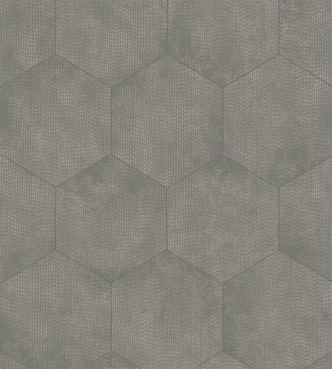 Mineral Wallpaper - Metallic Silver on Elephant Grey - 107/6031 - Cole & Son - Premier Wallcovering
