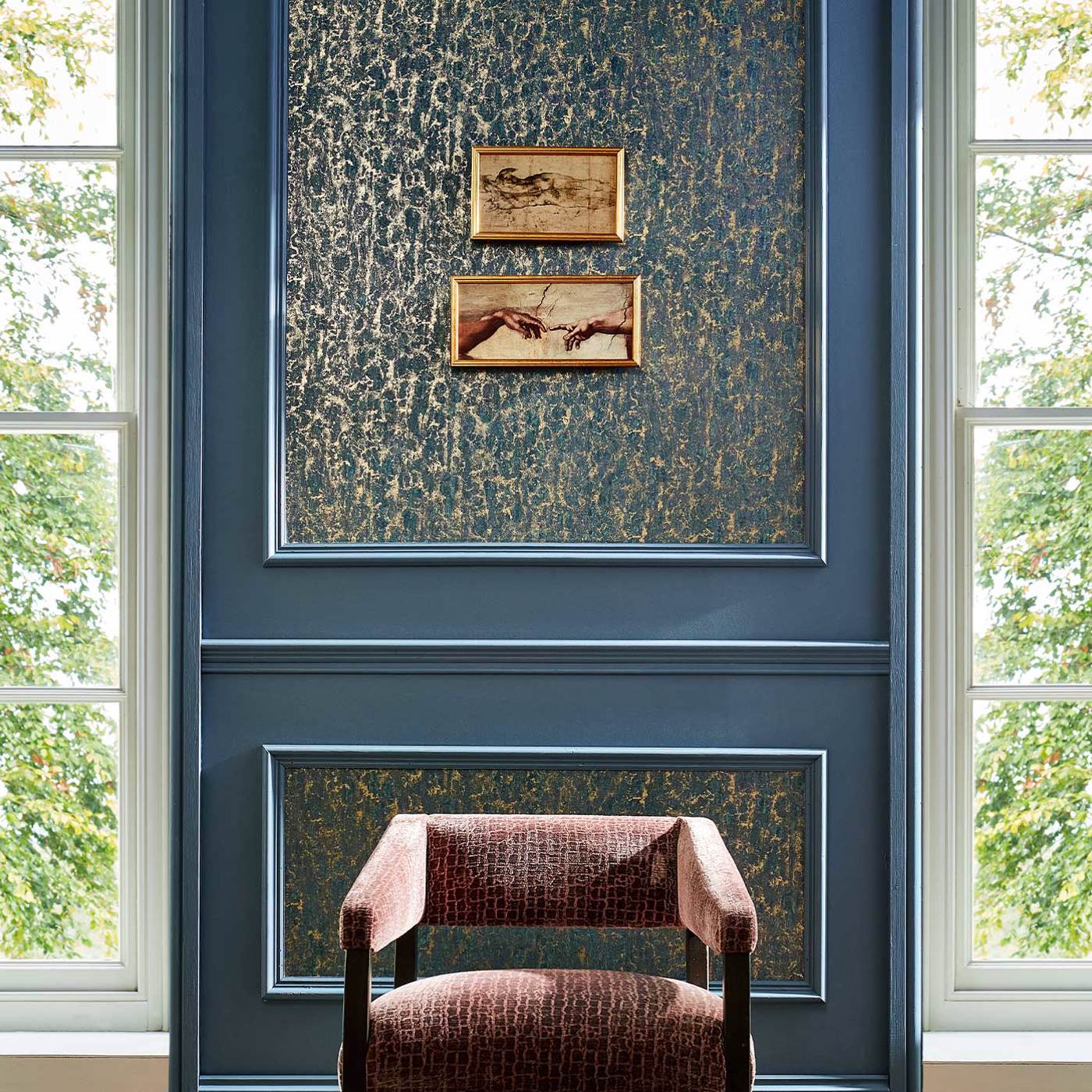 Moresque Glaze Wallpaper - Indigo - ZHIW312994 - Zoffany