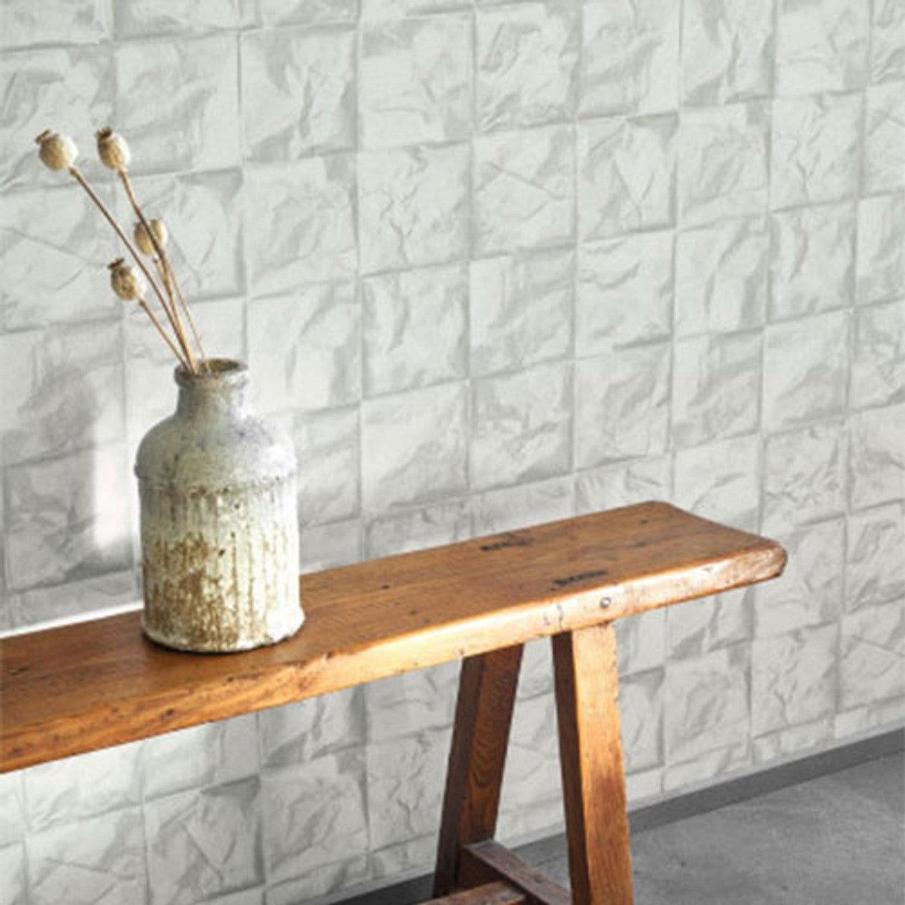 Papier Froisse Papercraft Wallpaper - Ciel - Casadeco - 89649229 - Premier Wallcovering