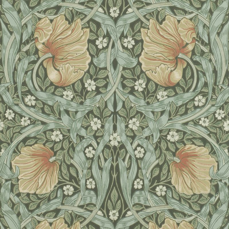 Pimpernel Wallpaper - Bayleaf/Manilla - Morris & Co - 216856