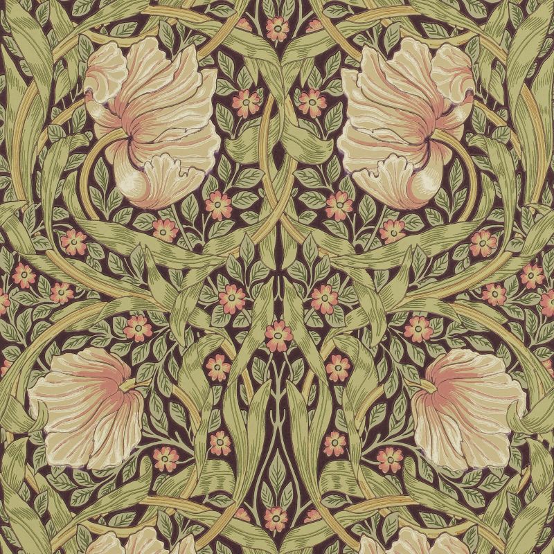 Pimpernel Wallpaper - Bullrush/Russet - Morris & Co - 216471