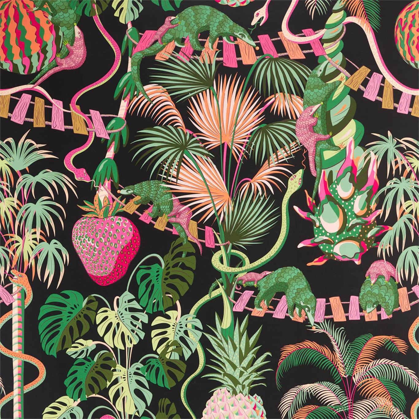 Precarious Pangolins Wallpaper - Tropical - ZPLW312981 - Zoffany