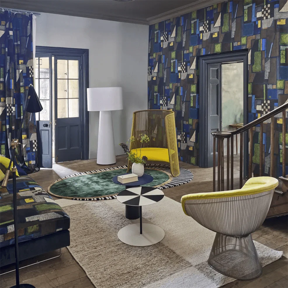 Raku Patchwork Wallpaper - Chocolate - PDG1203/02 - Designers Guild