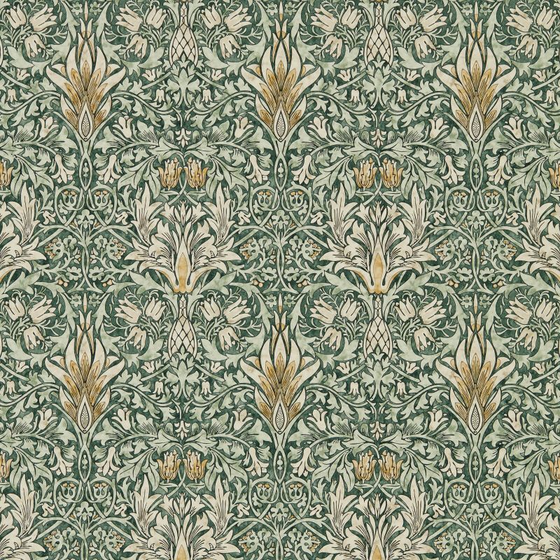 Snakeshead Wallpaper - Forest/Thyme - Morris & Co - 216863