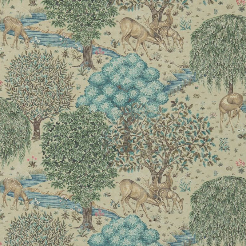 The Brook Wallpaper - Linen - Morris & Co - 216821