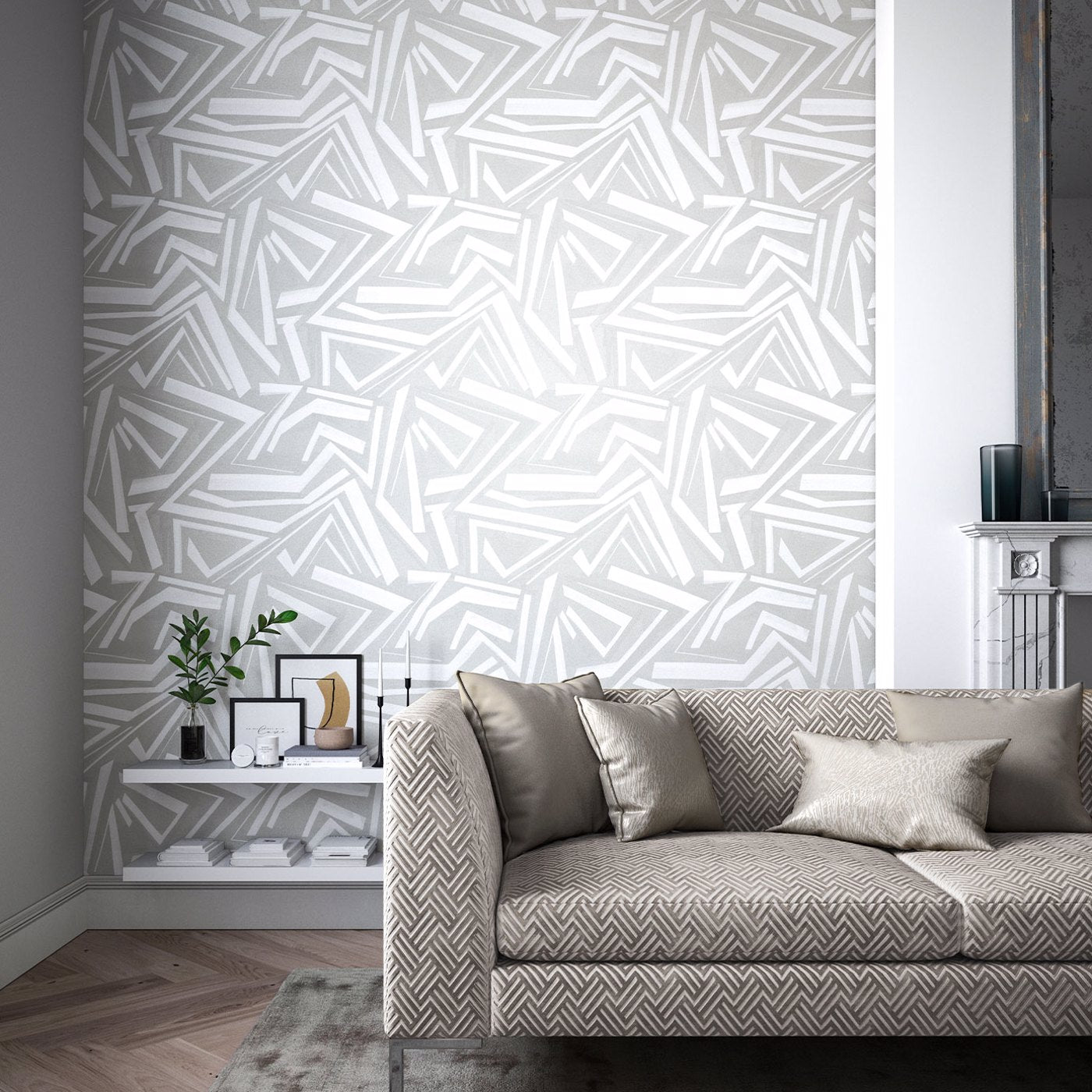 Transverse Wallpaper - Marble - Harlequin - HM7W112741 - Premier Wallcovering