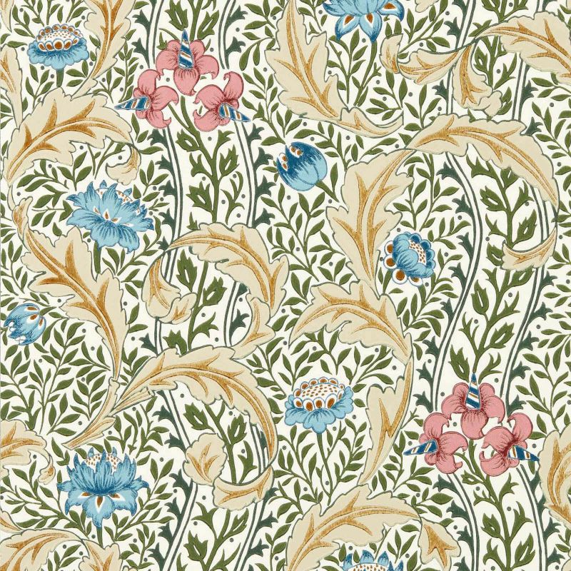 Wild Tulip & Vine Wallpaper - Multi - Morris & Co - 217576