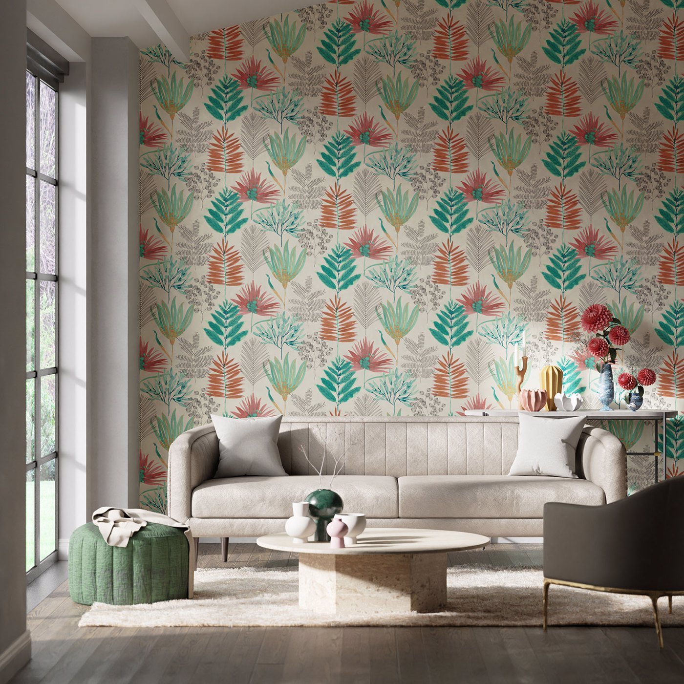 Yasuni Wallpaper - Paprika/Kiwi - Harlequin - HZAP111763 - Premier Wallcovering