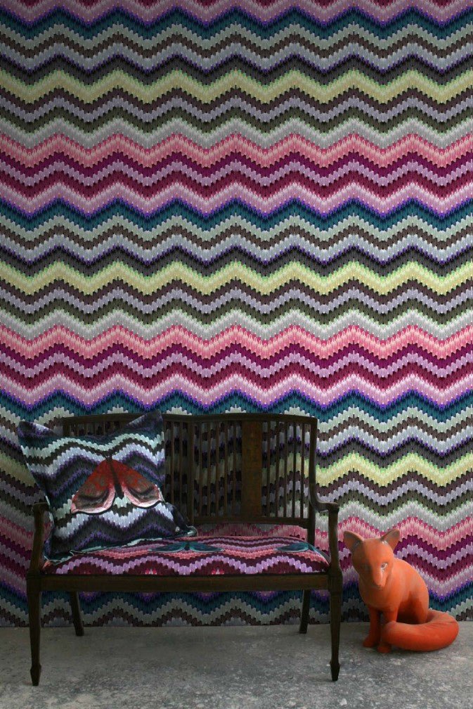 Zig Zag Moth Wallpaper - Original - Timorous Beasties - LBM/ZZM/PRL/01 - Premier Wallcovering