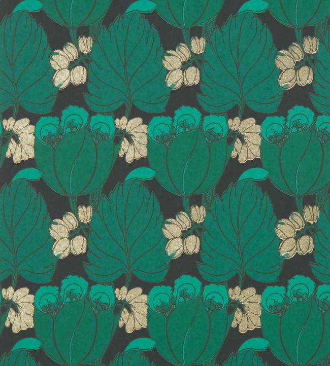 Regency Tulip Wallpaper - Green
