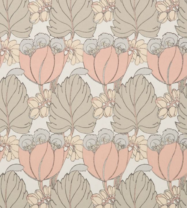 Regency Tulip Wallpaper - Pink