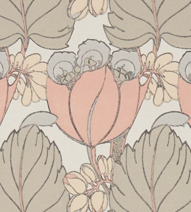 Regency Tulip Room Wallpaper - Pink