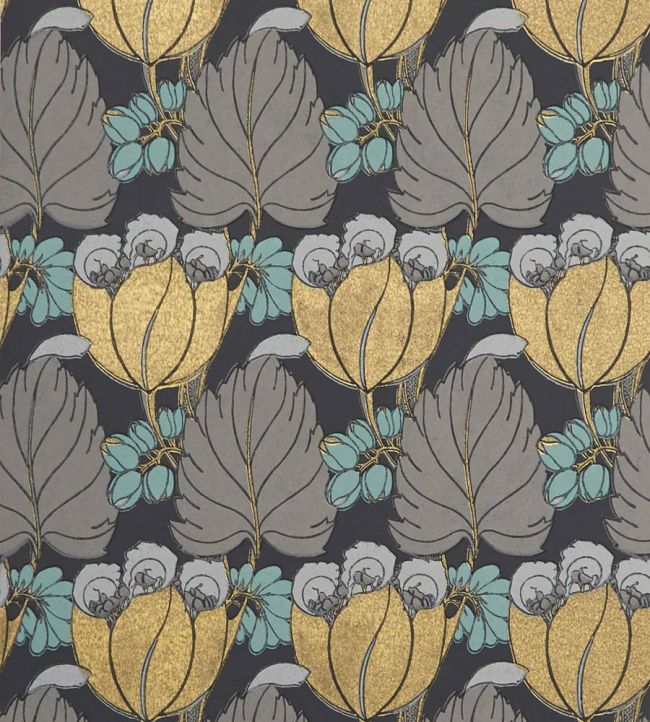 Regency Tulip Wallpaper - Gray