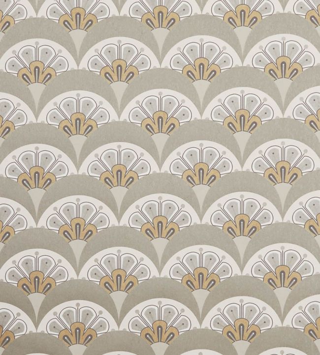 Deco Scallop Wallpaper - Gray