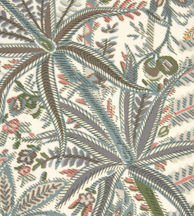 Persian Voyage in Majorelle Room Fabric - Gray