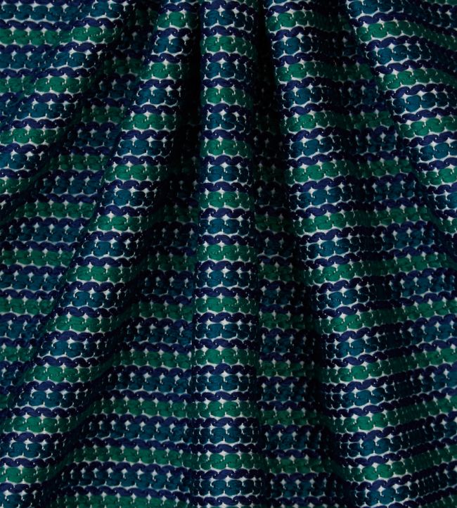 Candy Stripe in Harlow Room Fabric - Green