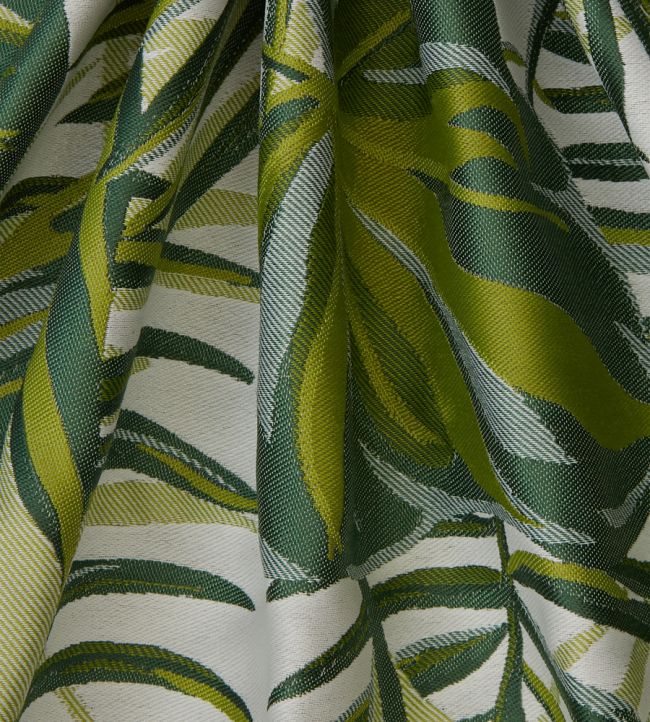 Chili Palm in Lovell Jacquard Room Fabric - Green