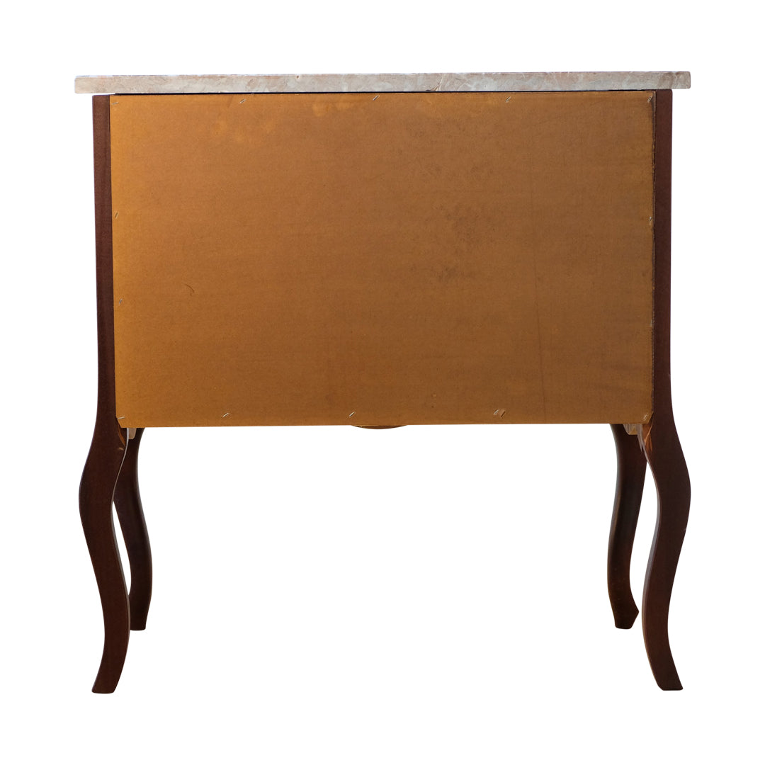 Classic Rococo Style Chests with Gold Christian Lacroix Design and natural marble top