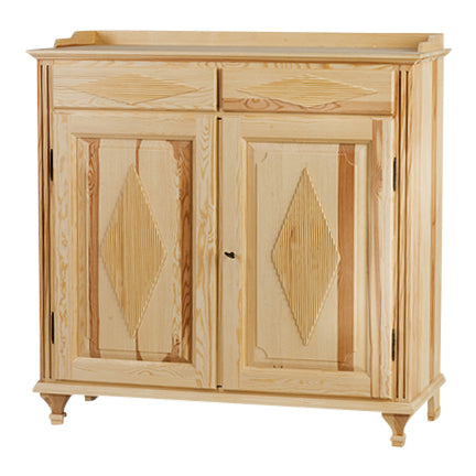 Gustavian 2 door buffet: diamond