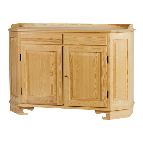 Rococo Two Door Sideboard - unpainted