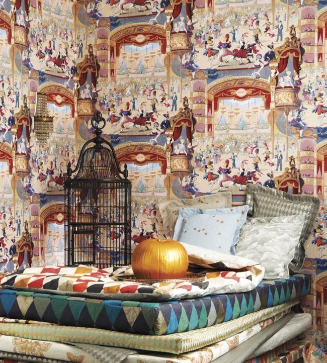 Cabaret Wallpaper - Multicolor - Cole & Son