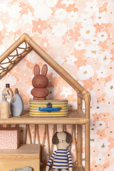 Flora Room Wallpaper - Pink