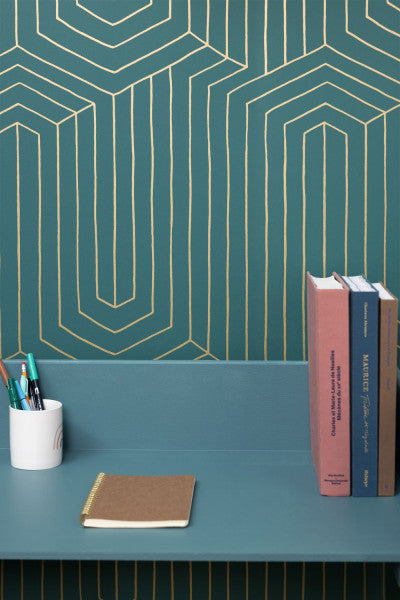 Infini Room Wallpaper - Teal