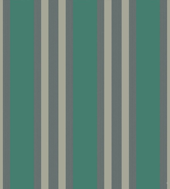 Polo Stripe Wallpaper - Teal  - Cole & Son