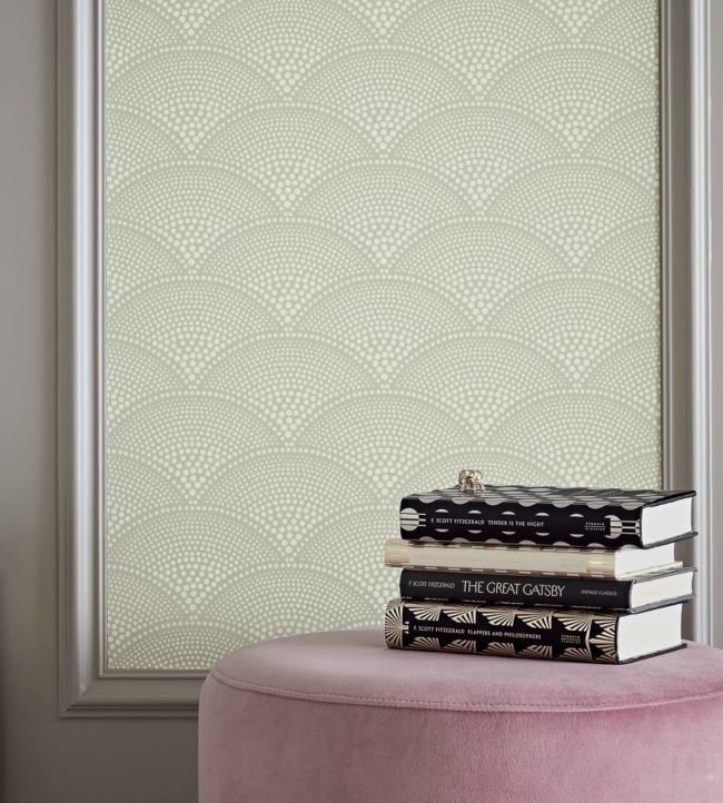 Feather Fan Wallpaper - Gray - Cole & Son