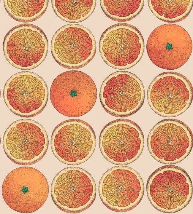 Arance Wallpaper - Orange - Cole & Son