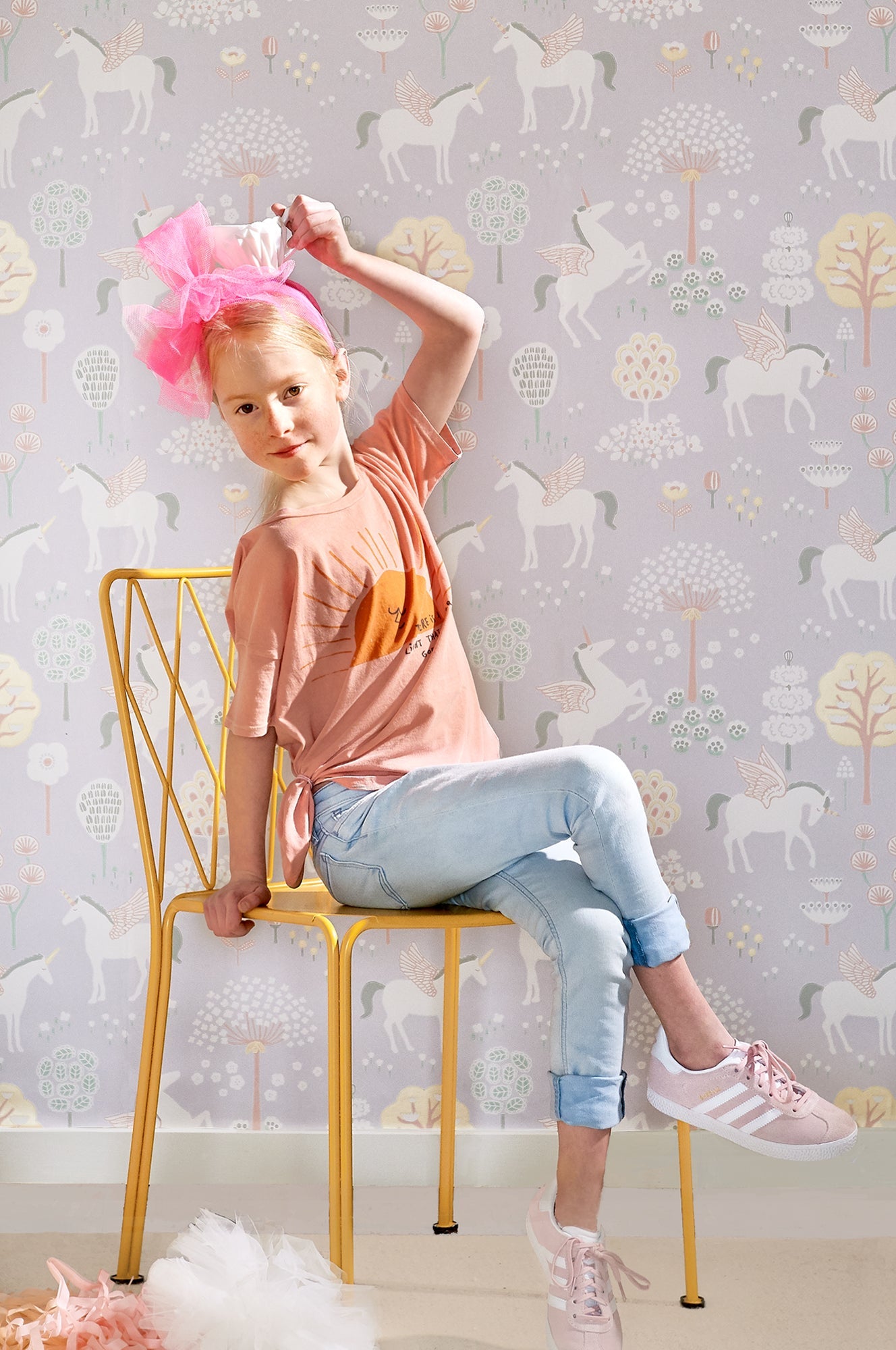 True Unicorns Lilac Wallpaper - Majvillan