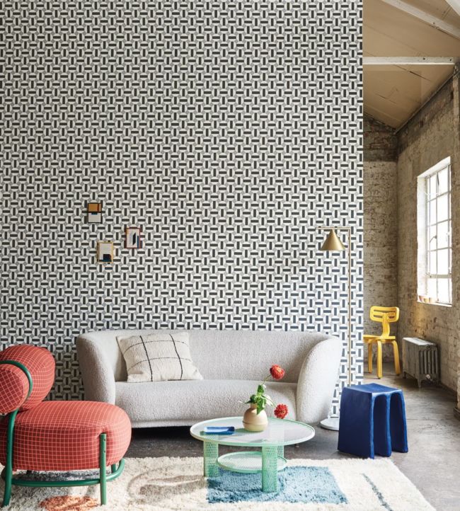 Alicatado Wallpaper - Gray - Cole & Son