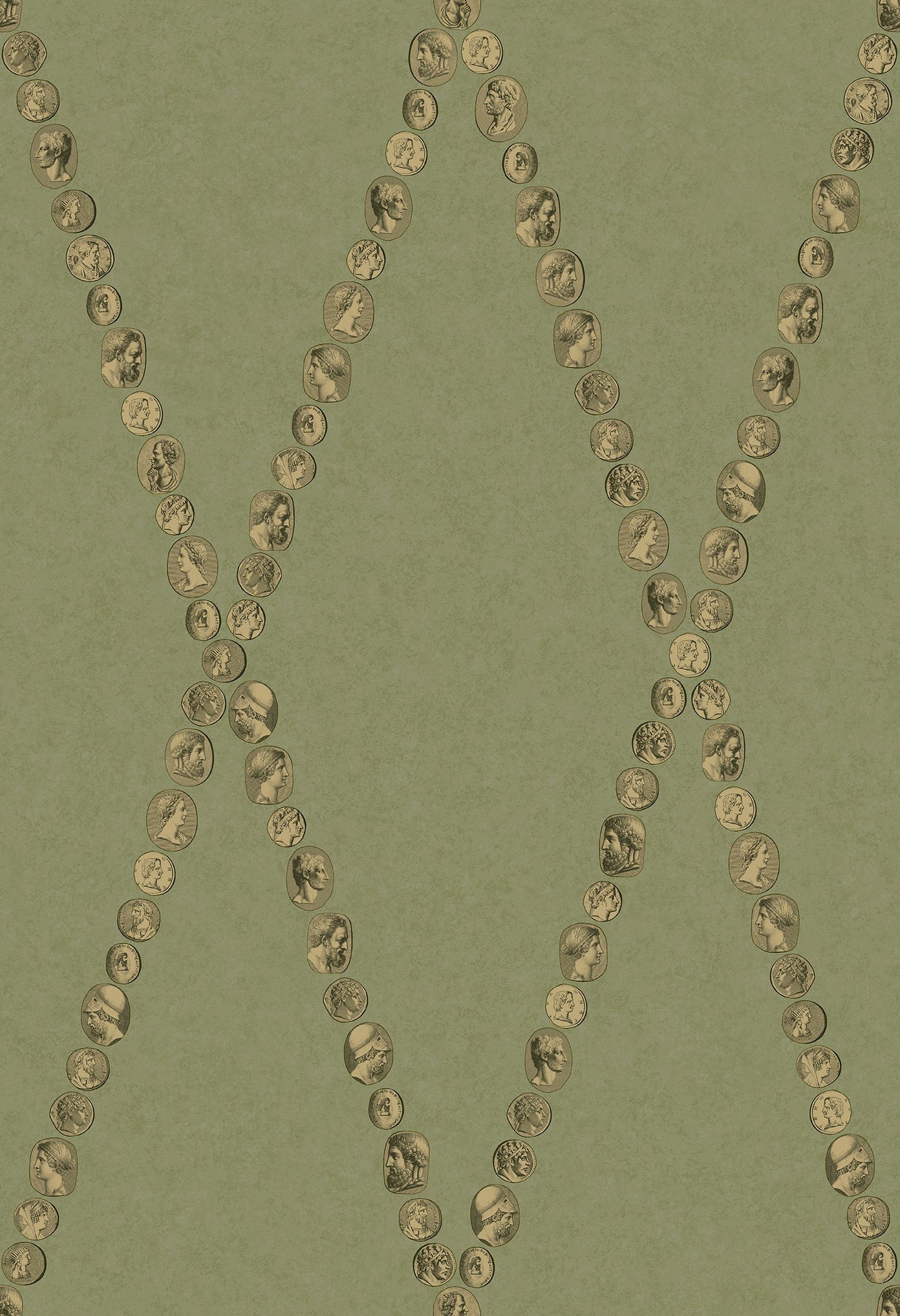 Cammei Wallpaper - Green - Cole & Son