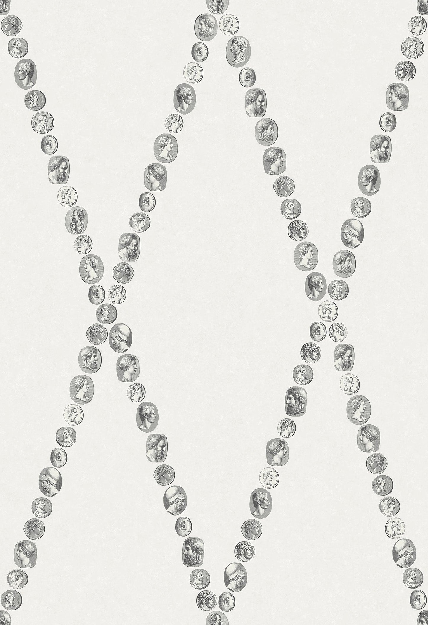 Cammei Wallpaper - White - Cole & Son