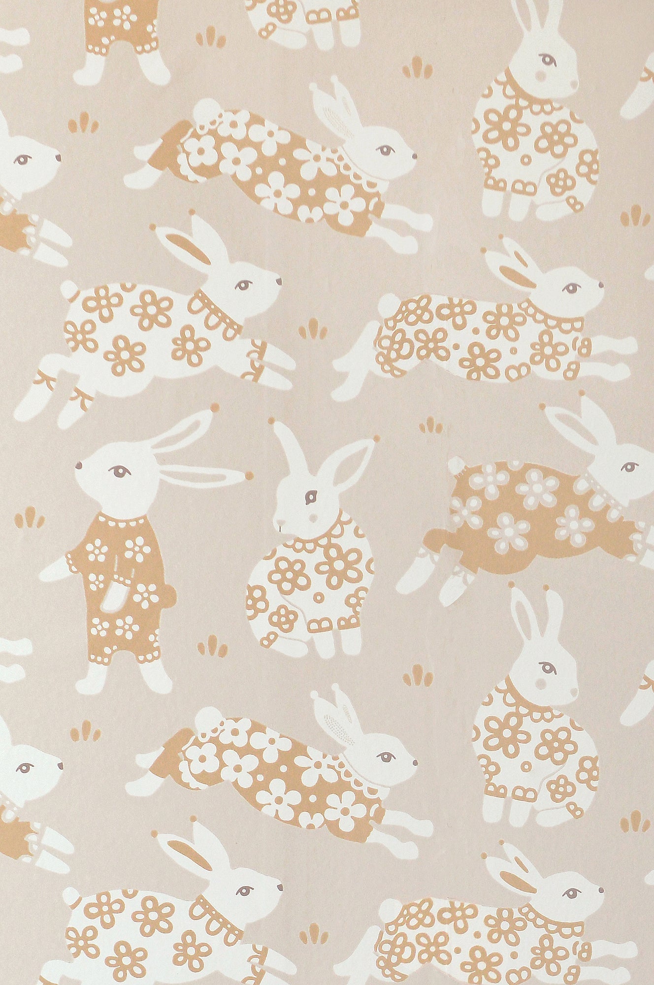 Garden Party Sandy Grey Wallpaper - Majvillan